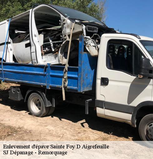 Enlevement d'épave  sainte-foy-d-aigrefeuille-31570 SJ Dépanage - Remorquage 